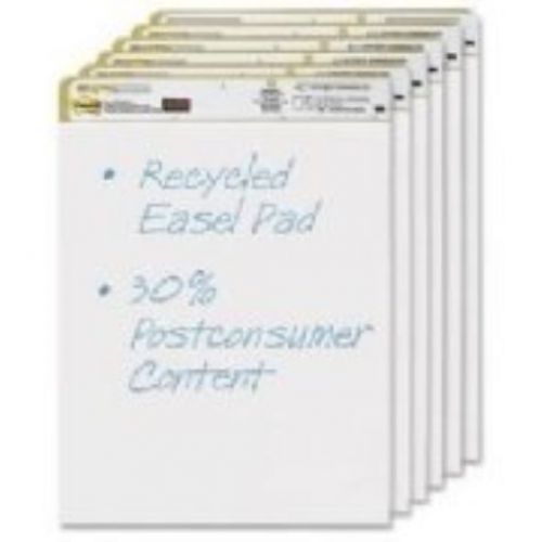 Post-it Easel Pad, 25 x 30-Inches , White Recycled, 30-Sheets/Pad, 6-Pads/Pack