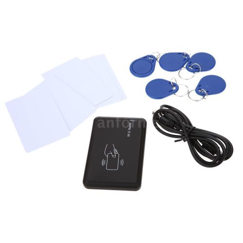Contactless RFID IC Card Reader USB 14443A 13.56 MHz 5pcs Cards &amp; Fobs H6FL