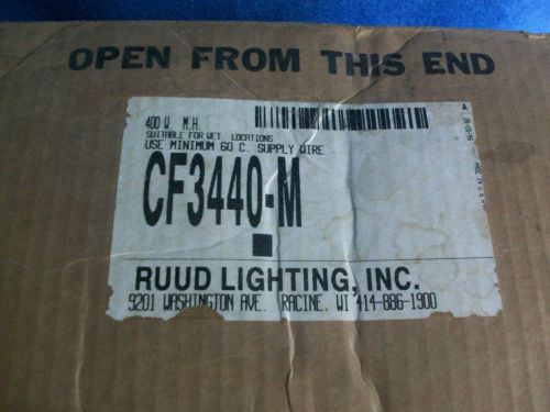 Metal halide light fixture 16&#034; flood Ruud 400w outdoor wet location CF3440-M