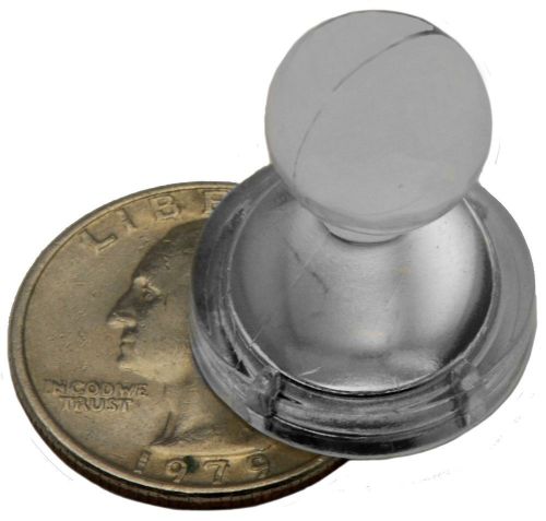 Magnet Pins - Jumbo - Clear Plastic, Grade N35