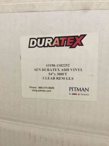 Duratex #3198-1102252 Sen Adhesive vinyl Clear removable gloss 54 X 300 feet