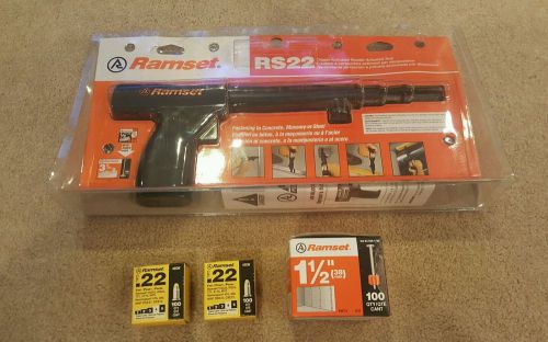 Ramset rs22 powder fastening systems single shot, trigger action extras for sale