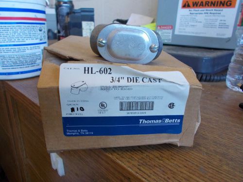 NEW BOX OF 10 THOMAS &amp; BETTS 3/4&#034; DIE CAST PULL ELBOW HL-602
