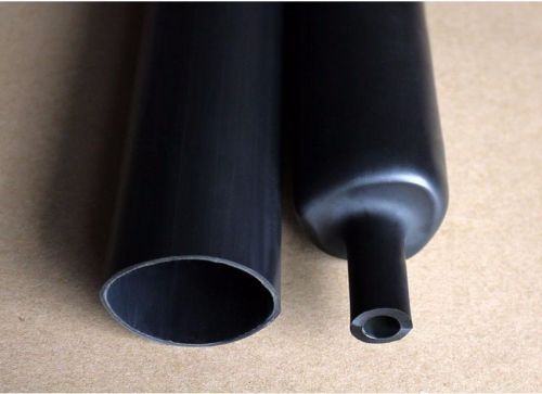 Waterproof Heat Shrink Tubing Sleeve ?140mm Adhesive Lined 3:1 Black x 1.22M