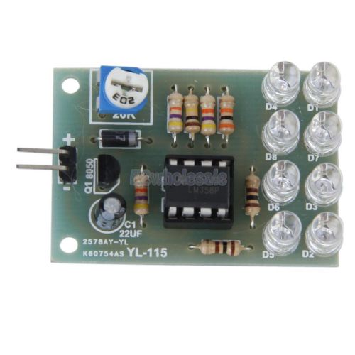 12V Breathe Light LED Flashing Lamp Parts Electronic Module LM358 Chip 8-LED