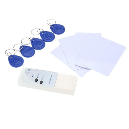 125Khz RFID ID Card Reader Copier Writer Duplicator+5 Cards and 5 Key Fob TM8CA