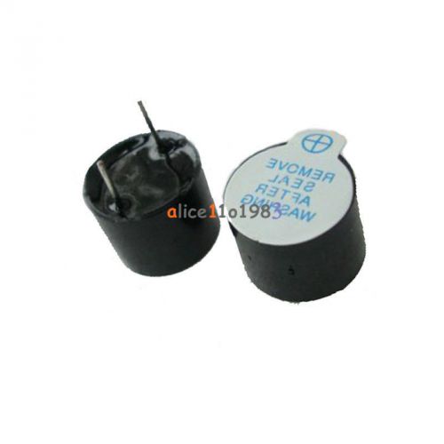 10pcs 5v active buzzer magnetic long continous beep tone alarm ringer 12mm for sale