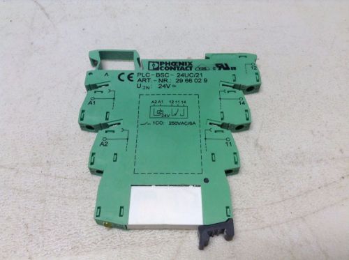 Phoenix Contact 2961105 24 VDC Solid State Relay 2966029 PLC-BSC-24UC/21