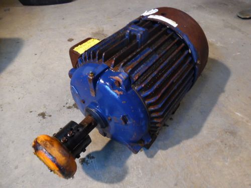 MARATHON 15HP MOTOR # 814741 FR: 254T 230/460V 1775RPM 3PH USED