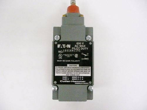 NIB Eaton Cutler Hammer 10316H1191 Limit Switch Non Plug-In 600V