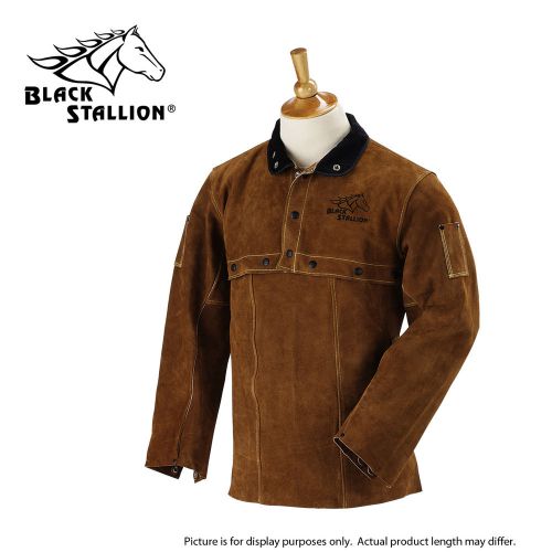 Black stallion split cowhide cape sleeves and 20&#034; bib combo – 220cs - large for sale