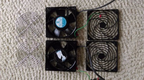 PAIR of Orion OA125AP-11-1TB Axial Fans with covers