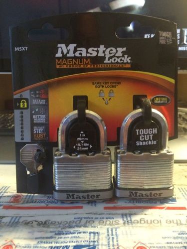 Master Lock M5XTCCSEN Magnum 2-Inch Laminated Padlock, 2-Pack New