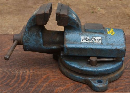 RARE VINTAGE FOWLER BENCH SWIVEL VISE TOOL WORKS GREAT 3” WIDE JAWS