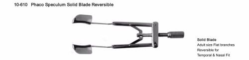 O3033 REVERSIBLE PHACO SPECULUM SOLID BLADE Ophthalmic Instrument