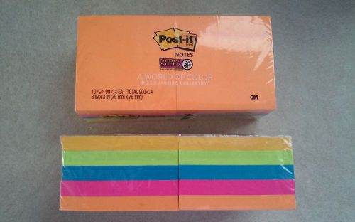 LOT of Post- It Notes 3x3in. 10 pads per Pack of 90 (1800 total pads)