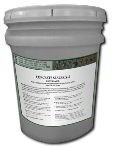 5 gallons of gloss concrete sealer x-4 for stamped colored &amp; aggregate concrete for sale