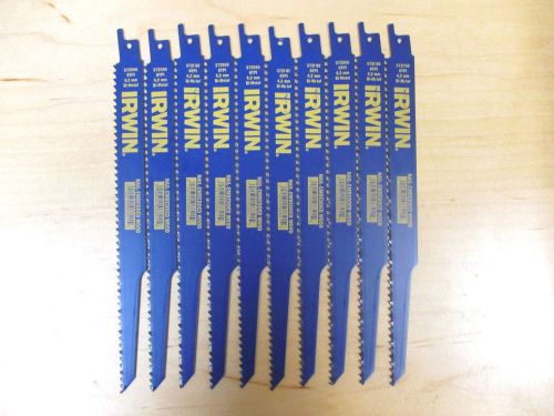 Irwin 372956 9&#034; Nail Embedded Wood Cutting Reciprocating Saw Blades 10-Pack