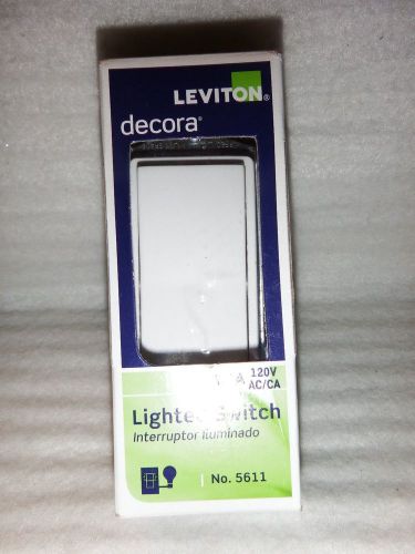 Leviton Decora 15A-120V AC/CA Lighted Switch #5611  NEW