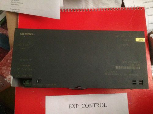 Siemens SITOP Power Supply Model 6EP1436-2BA00 - 400-500 VAC in 24VDC/ 20A  out