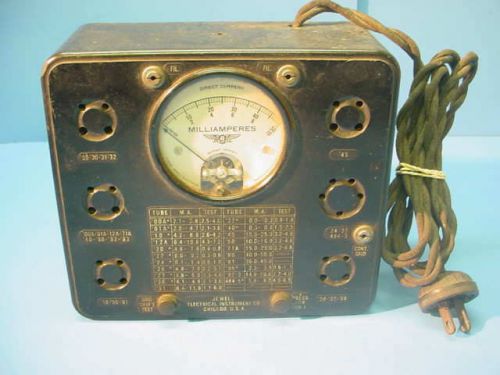 Vintage 1930&#039;s TUBE TESTER CHECKER JEWELL PATTERN &#034;209&#034;