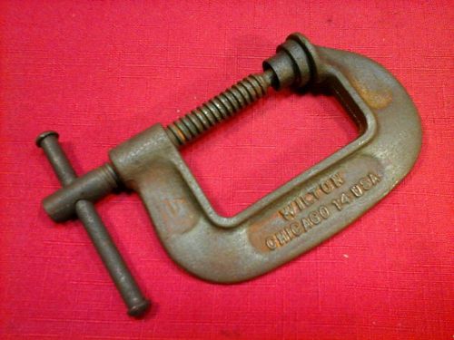 Wilton 2&#034; gap c-clamps no. 502 drop forged steel clamp for sale
