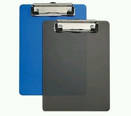 Plastic clipboards memo black and blue 2 pack storage office school supplies new for sale