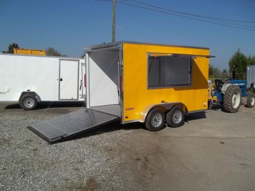 7 x 12 enclosed concession trailer finished w electrical vending trailer new