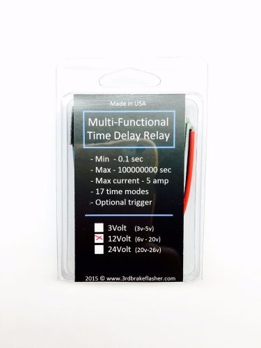 New 12v 5amp relay cycle timer module plc home automation delay multifunction for sale