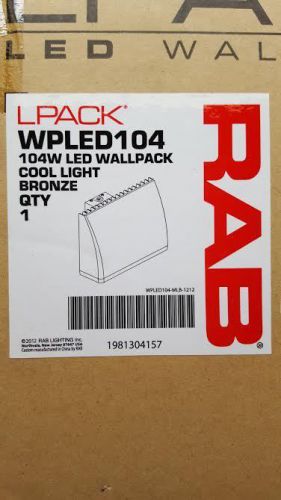 Rab WPLED104 104 Watt Cool Light LED Wall Pack Bronze