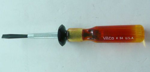 NEW Vaco K34 Slotted Screw Holding Screwdriver 1/4&#034; Tip  4&#034; Shank 7-3/4&#034; Long