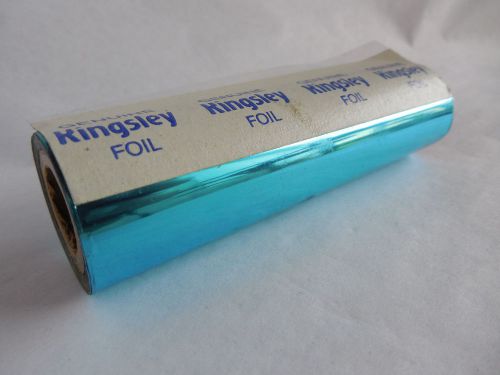 Hot Foil Stamping 4&#034; x 100&#039; Roll on 5/8&#034; Core - Kingsley Shiny Blue