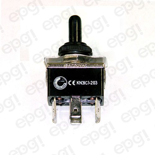 Toggle switch center/off dpdt 6p on-off-on spade term w/boot cover#661906/665001 for sale