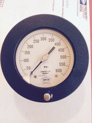 Danton 600 PSI Air Pressure Gauge - Panel Mount 6&#034;