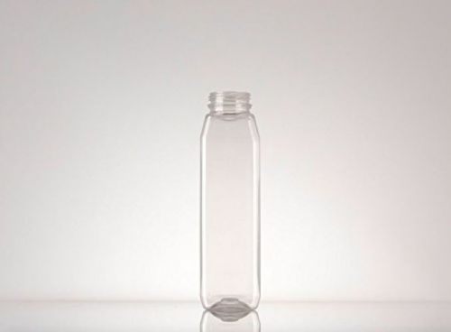12 oz. square plastic bottle with cap - 456 count for sale