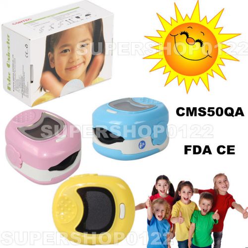 Contec children/kids/pediatric finger tip pulse oximeter cms50qa, spo2 monitor for sale