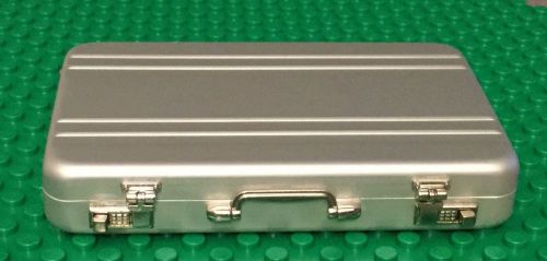 Kikkerland Mini Briefcase Business Card Carrier Aluminum (OR18-A)