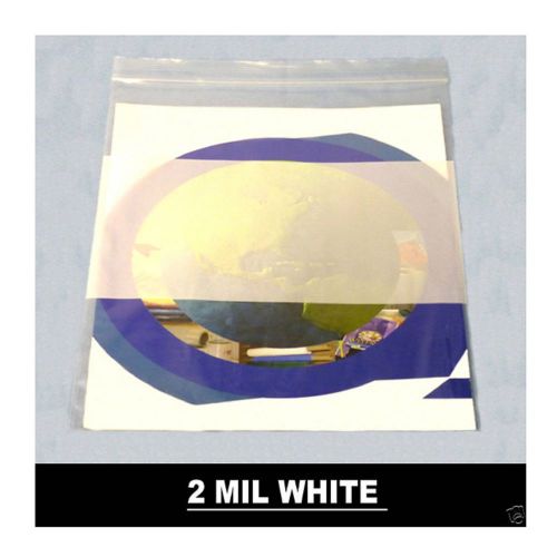 2000 6&#034;x9&#034; ZIPLOCK BAGS WHITE BLOCK 4 MIL SMALL PHARMACY RECLOSABLE PLASTIC BAGS
