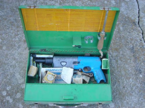 Vintage Remington 462 Powder Actuated Tool with Accessories and Tool Box