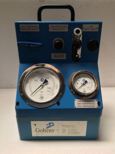 GOLTENS HYDRO TEST PUMP MAX WORKING PRESSURE 1400 BAR MADE IN NORWAY