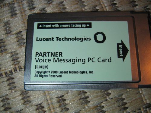 Lucent Partner voice messeging pc card (large) cwd4 s1 v1 r1 working