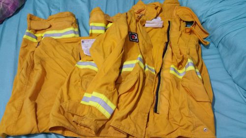 Nomex Wildland Fire Shirt Pants Firefighting Sz Large - Nomex IIA 7.5 on