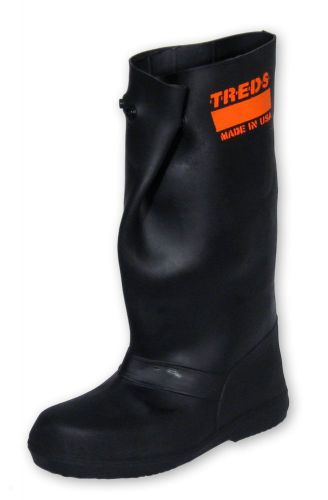 TREDS 17851 Super Tough 17&#034; Pull-On Stretch Rubber Overboots, Size Med