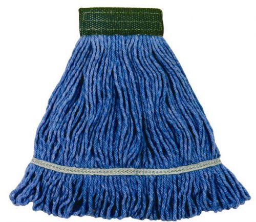 Continental A02103 5&#034; Mesh Band Super Crown Wet Mop Blue Cotton Blend Large