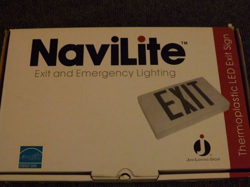 NaviLite Exit and Emergency Lighting NXPB3GWH. Brand new. No reserve.