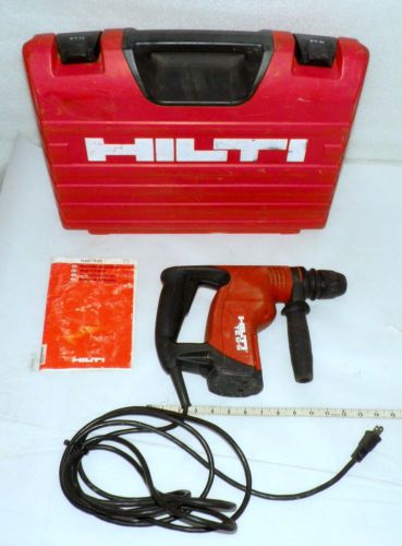 Hammerdrill combi rotary hilti te 6-s  kit   drill, side handle, case &amp; manual for sale