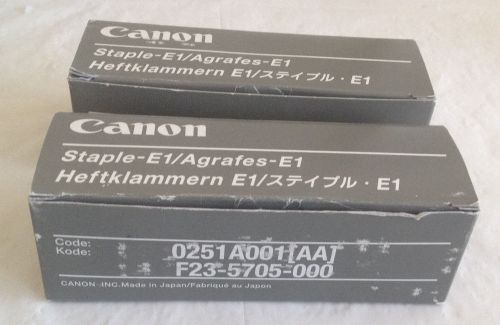 Canon E1 Staples 0251A001AA F23-5705-000 NEW 1 Full box, 1 Partial (5 Cartidges)