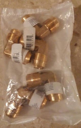 (new) ace 41205  1/2&#034; x 1/2&#034; brass flare pipe elbow lot of 5 pcs for sale