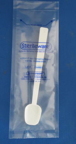 Pack/50 Bel-Art 1 Teaspoon Sterile Styrene Sampler Spoons H36944-0000