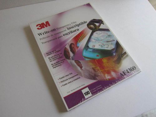 3M AF4300 Write-On Transparency Film 8.5&#034; x 11&#034; 100 Count in box